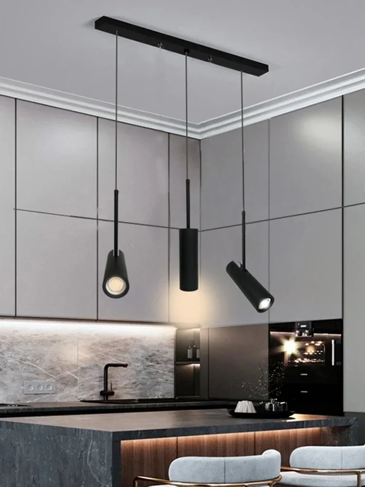 Nordic Home Decor Balck Dining Room Pendant Lamp Lights Indoor Lighting Ceiling Lamp Hanging Light Fixture Lamps for Living Room