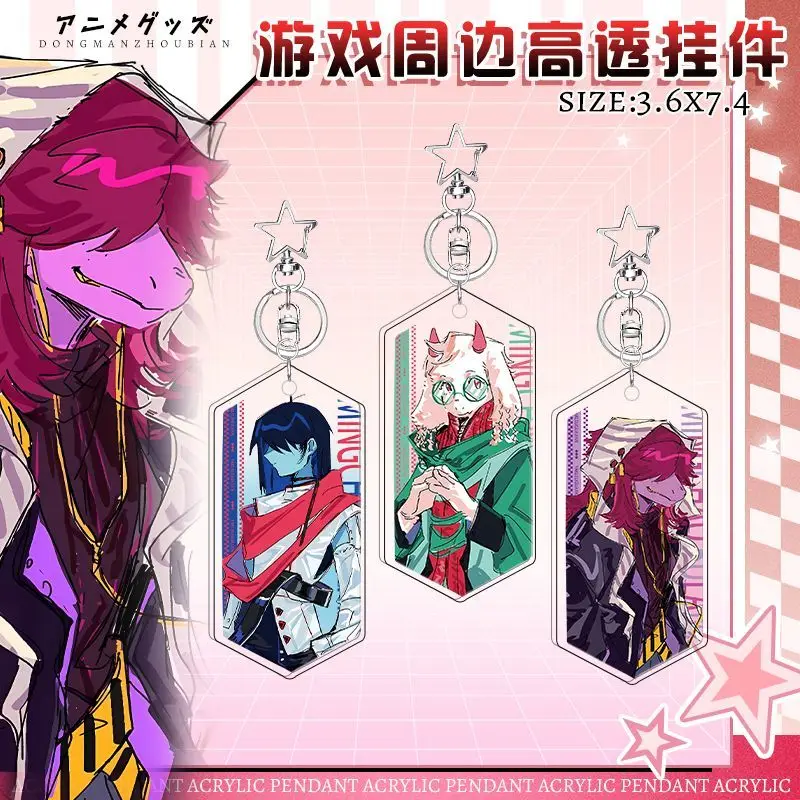 Deltarune anime chaveiro kris ralsei susie periféricos diy criativo acessórios sacos chaveiro coleção presentes requintados brinquedos