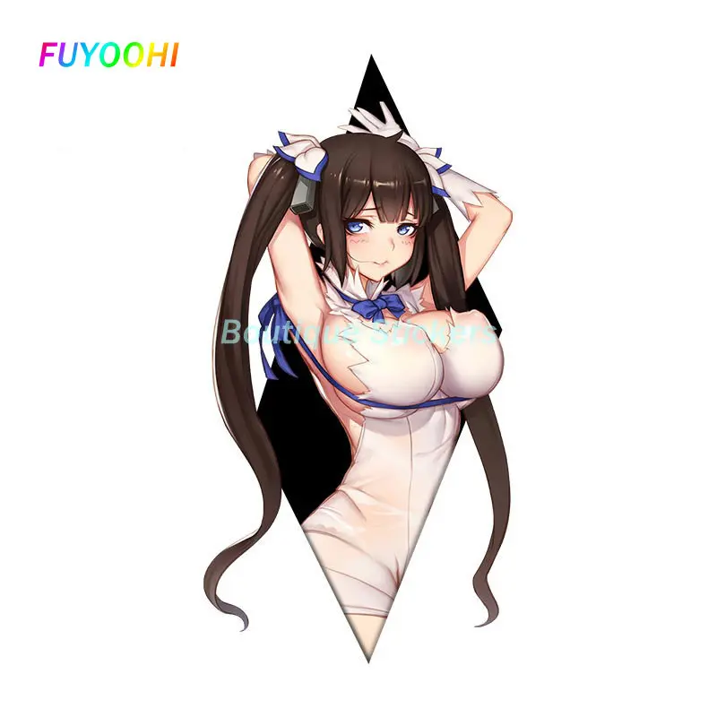 

FUYOOHI Funny Stickers Hestia Car Stickers Waterproof Sunscreen Decals Occlusion Scratch Windshield Trunk Decor Car Goods