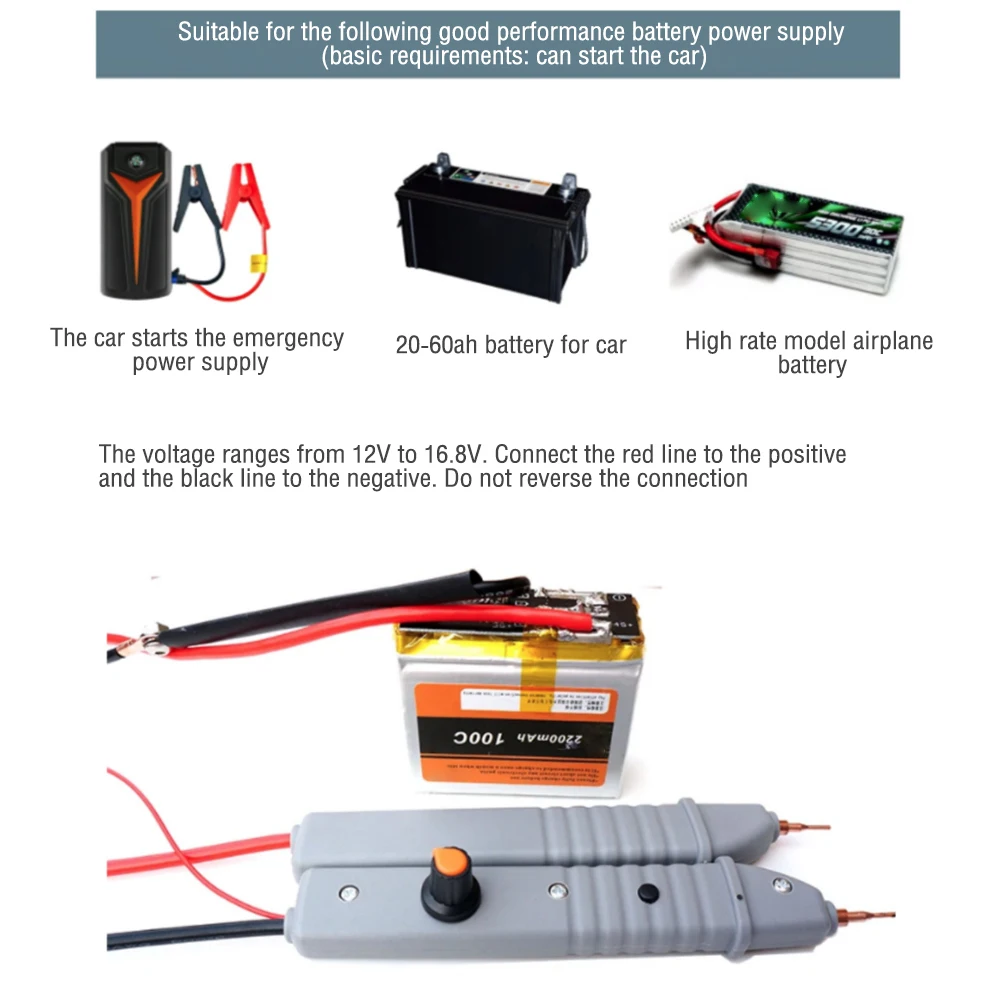 Saldatrice a punti fai da te penna 12V 99 saldatrice a punti per ingranaggi per circuito PCB penna saldatrice a punti batteria 18650