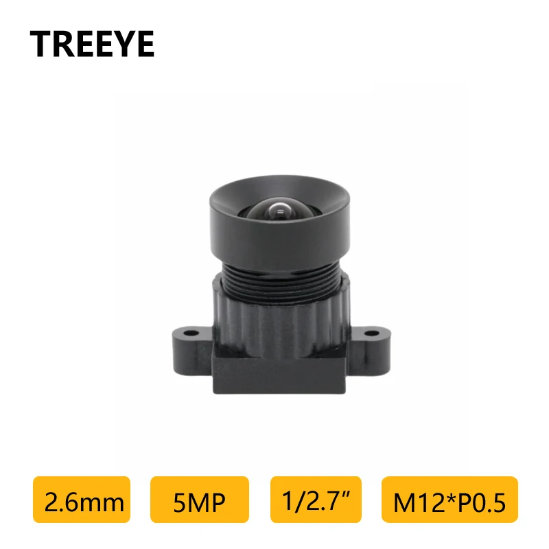 

HD 5.0Megapixel 2.6mm M12 Lens 1/2.7" CCTV Lens Smart Home Camera Video Door Phone Face recognition Binocular Vision Camera Lens