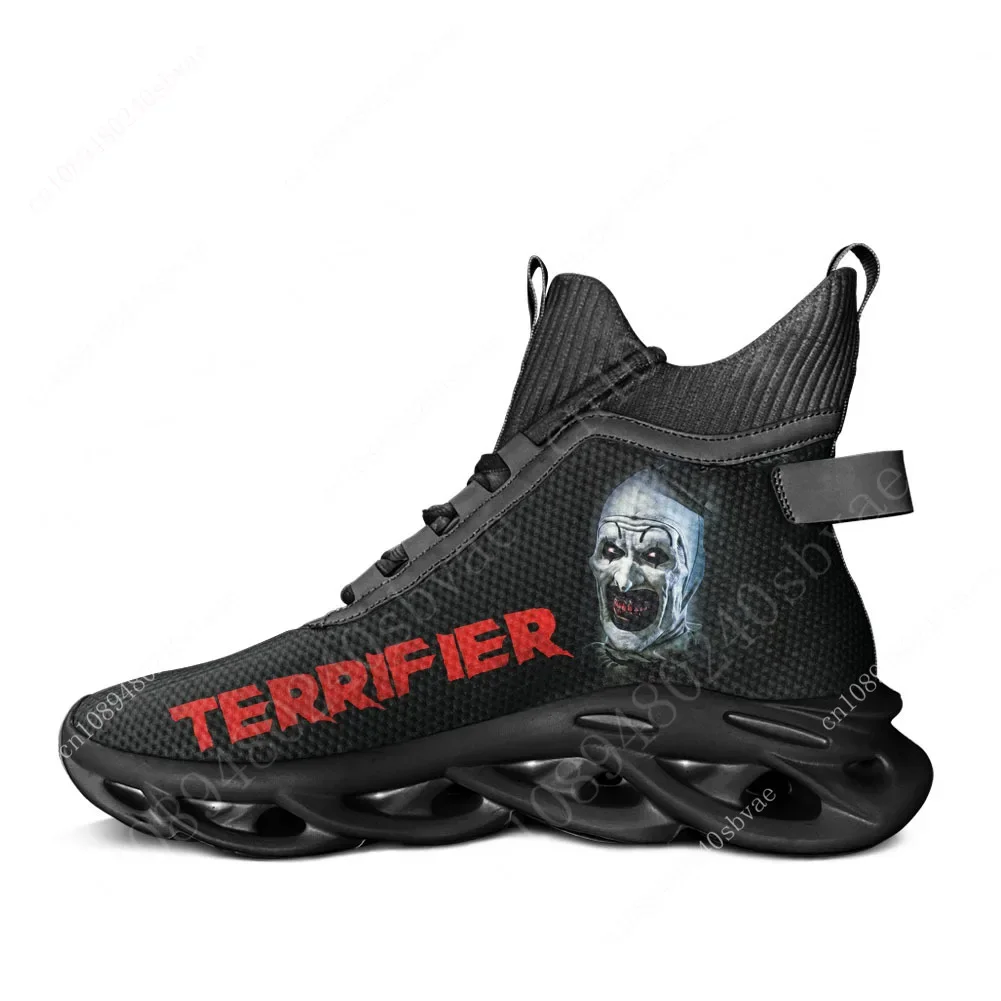 

Terrifier Clown halloween High Top Sneakers Mens Womens Sports Running Shoes Sneaker Lace Up Mesh Footwear Customized Made Shoe