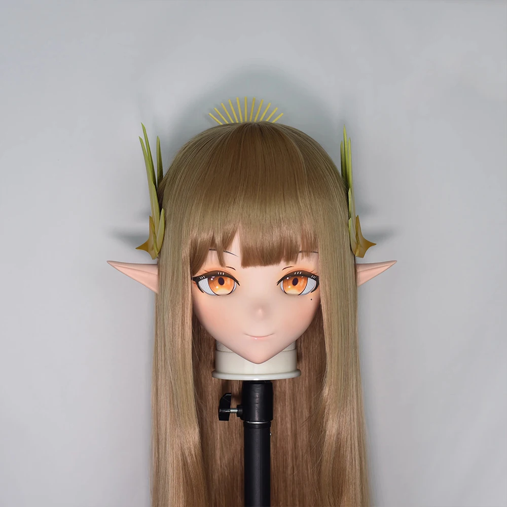 

(MEO377) Customize Handmade Full Head Lockable Crossdress Male to Female Japanese Cartoon Anime Game Character Kigurumi Mask