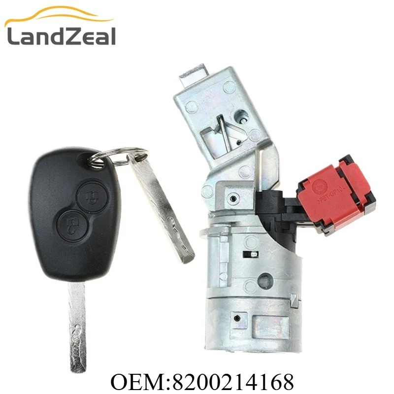 

8200214168 7701208408 Car Ignition Lock Barrel Starter Switch Cylinder For Renault Clio MK 3 2005-2012