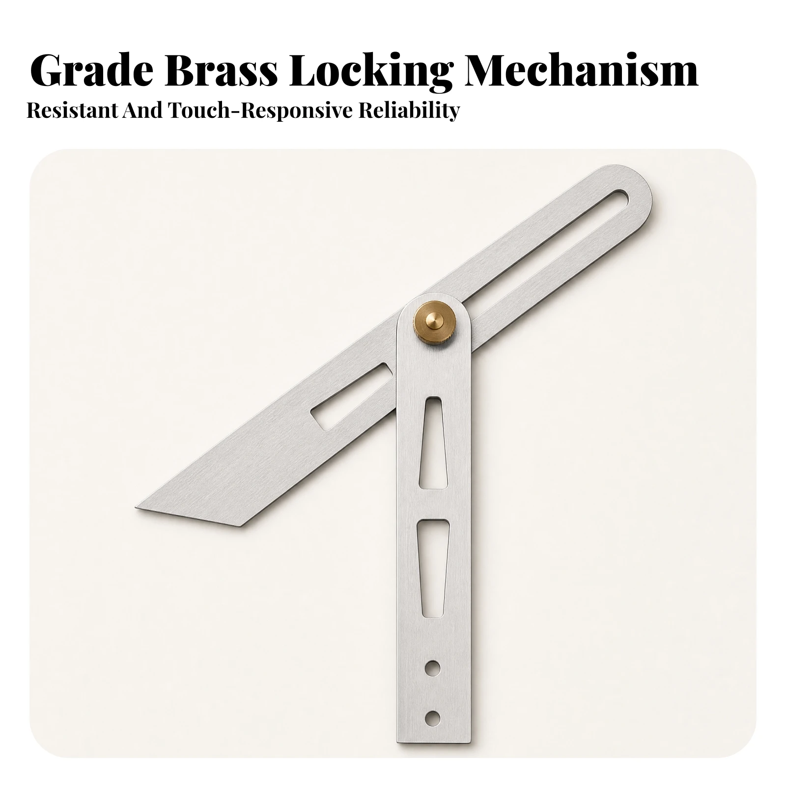 360 Degree Rotating Angle Gauge Accurate Adjustable Woodworking Angle Square Square Head Protractor Long-Lasting for Woodworkers