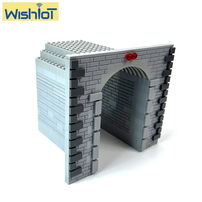 Train Track Cave MOC Building Block Parts Set Tunnel Train Transportation Railway Assembly Bricks Accessories DIY Kids Toys Gift