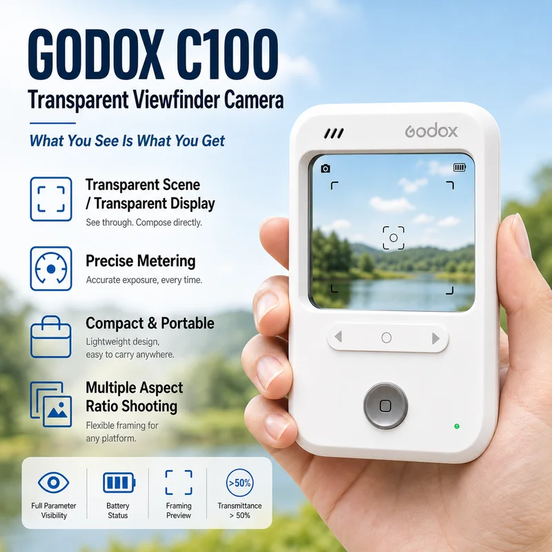 Cámara digital retro CCD Godox - Travel Vlog Accessories reseña y precio