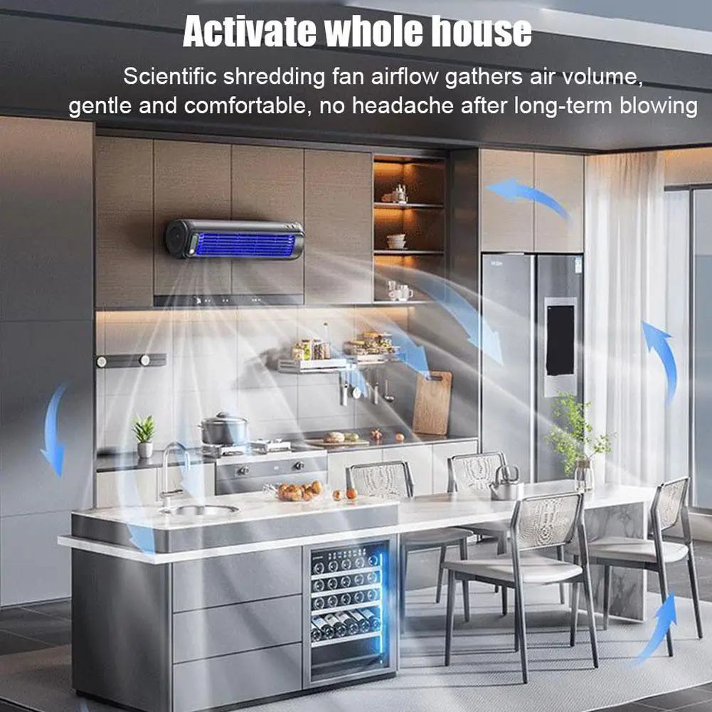 Ventilador de cocina de tres velocidades, enfriador portátil de pared, Ultra acondicionado, silencioso