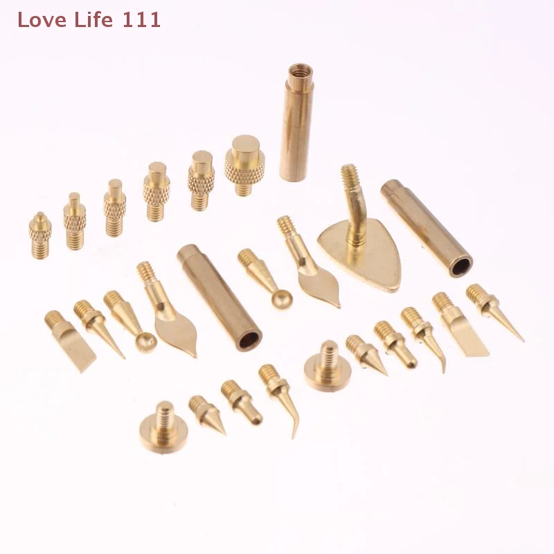 New 7/9/10Pcs Heat Insert Nut Iron Tip M2 M3 M4 M5 M6 M8 Brass Thread Embedded Kit Tool For Plastic 3D Printer Soldering Iron