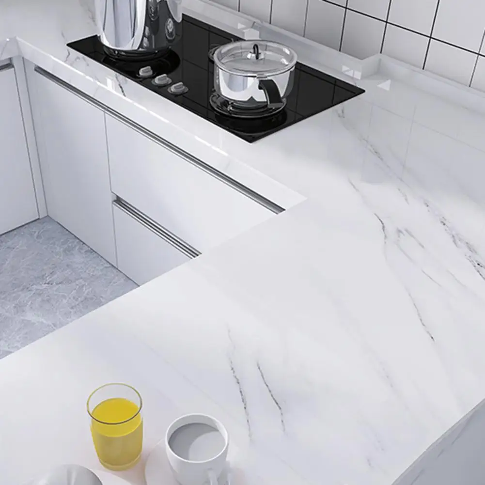 1 لفة 300x40 سنتيمتر النفط واقية الجدار ملصق مقاوم للماء مقاومة للحرارة الحمام المطبخ جدار كونترتوب بلاط خزانة الديكور مائي