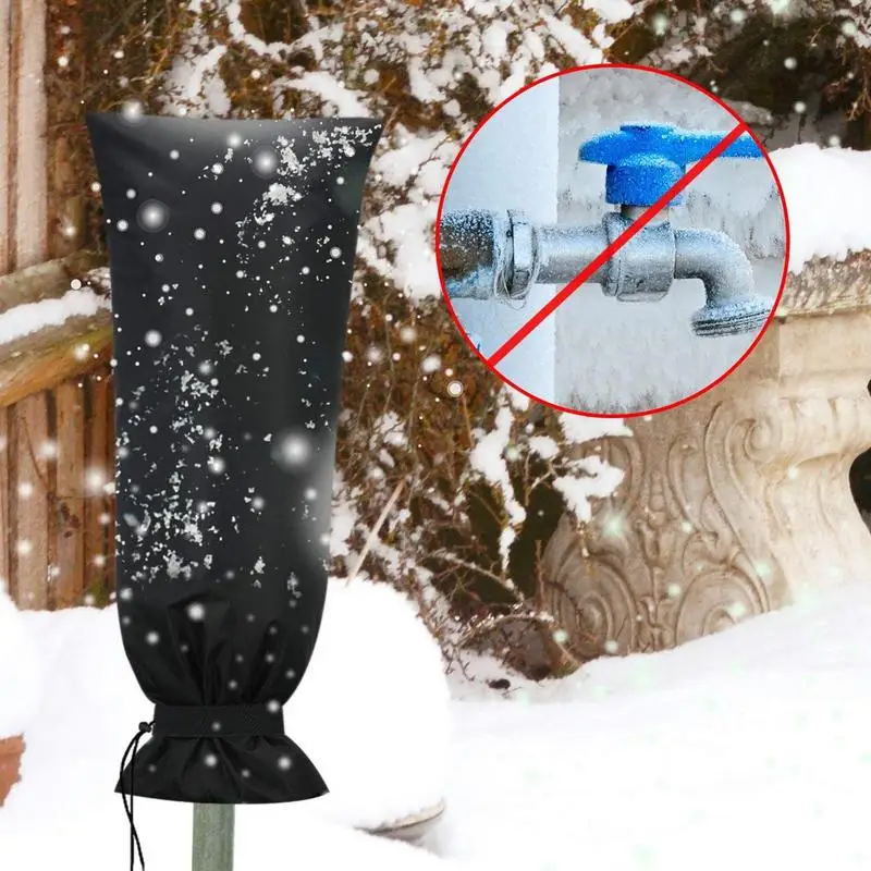 Winter Waterproof Outdoor Faucet Cover Outside Garden Faucet Freeze Protection Sock Reusable Tap Protector