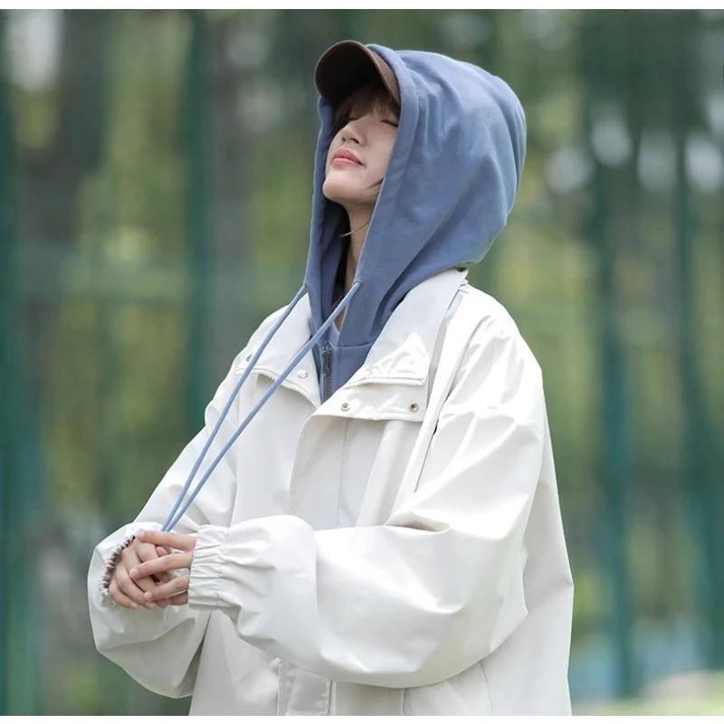 

Women's Jacket and Coat: 2025 New Style Women's Top for Autumn and Winter, Loose and Plus-Size Windbreaker