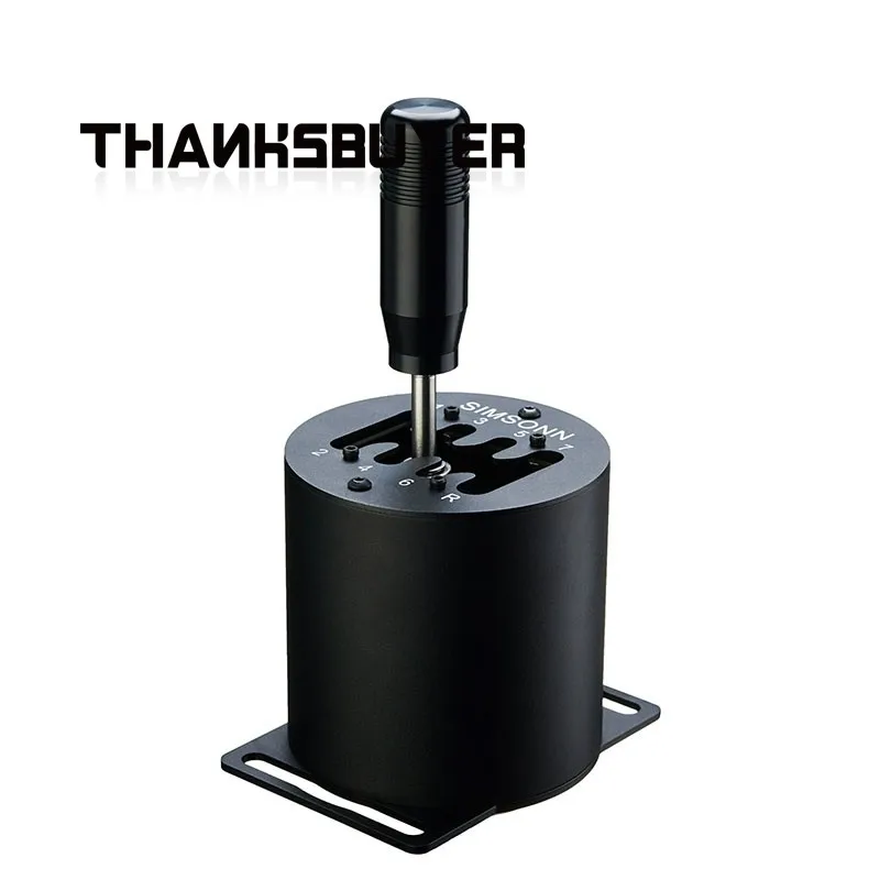 Gear Simulator Manual Game Gear Lever H Sequential Gear Shifter G27/G29 for Thrustmaster T300 (7+R - Rectangle Magnetic Base)