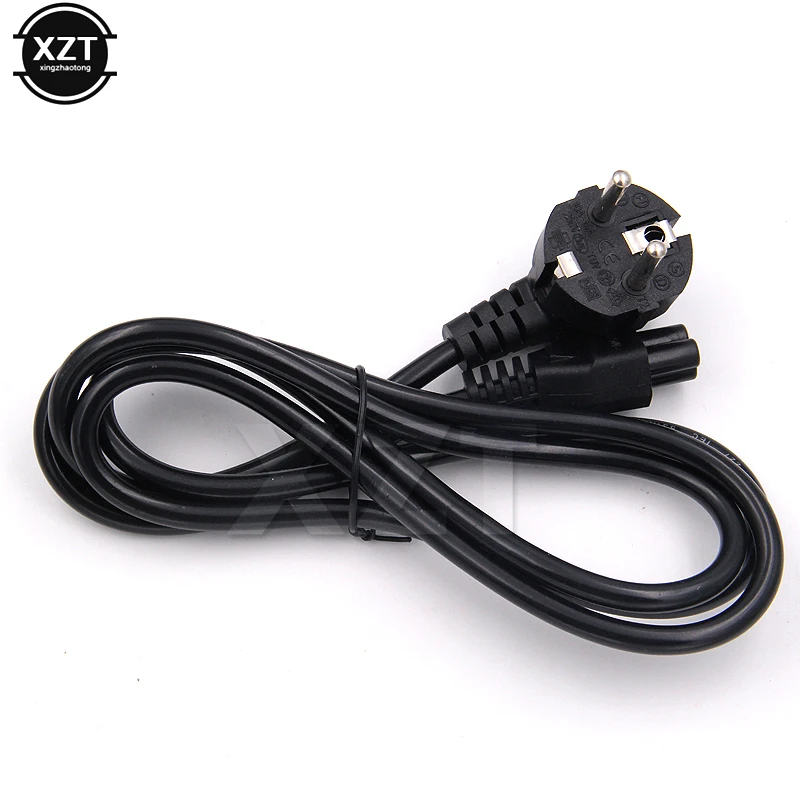 1.5m Laptop Power Cord 3 Prong EU Plug  AC Power Adapter Extension Cable For Dell HP Notebook PC Computer Monitor Printer