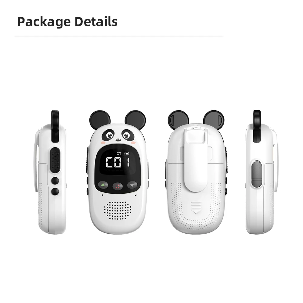 Cbbtwo walkie talkie crianças 1/2 pçs walkie-talkies presente para o miúdo bonito brinquedo portátil coelho ao ar livre de longo alcance sem fio 3km