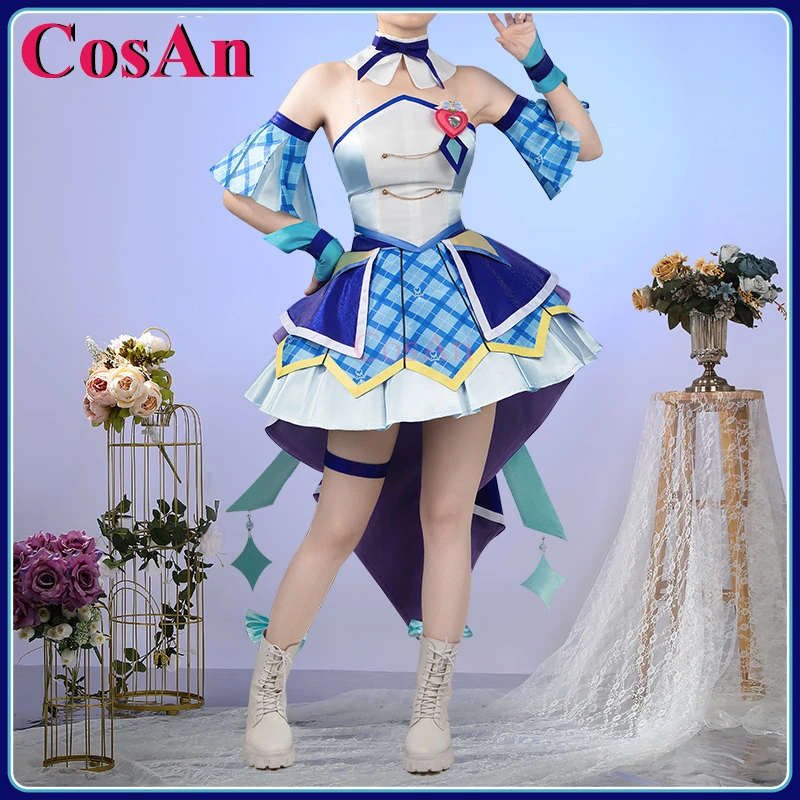 【Customized】CosAn Anime You And Idol Precure Cure Wink Cosplay Costumes Fashion Sweet Uniform Dress Party Role Play Clothing