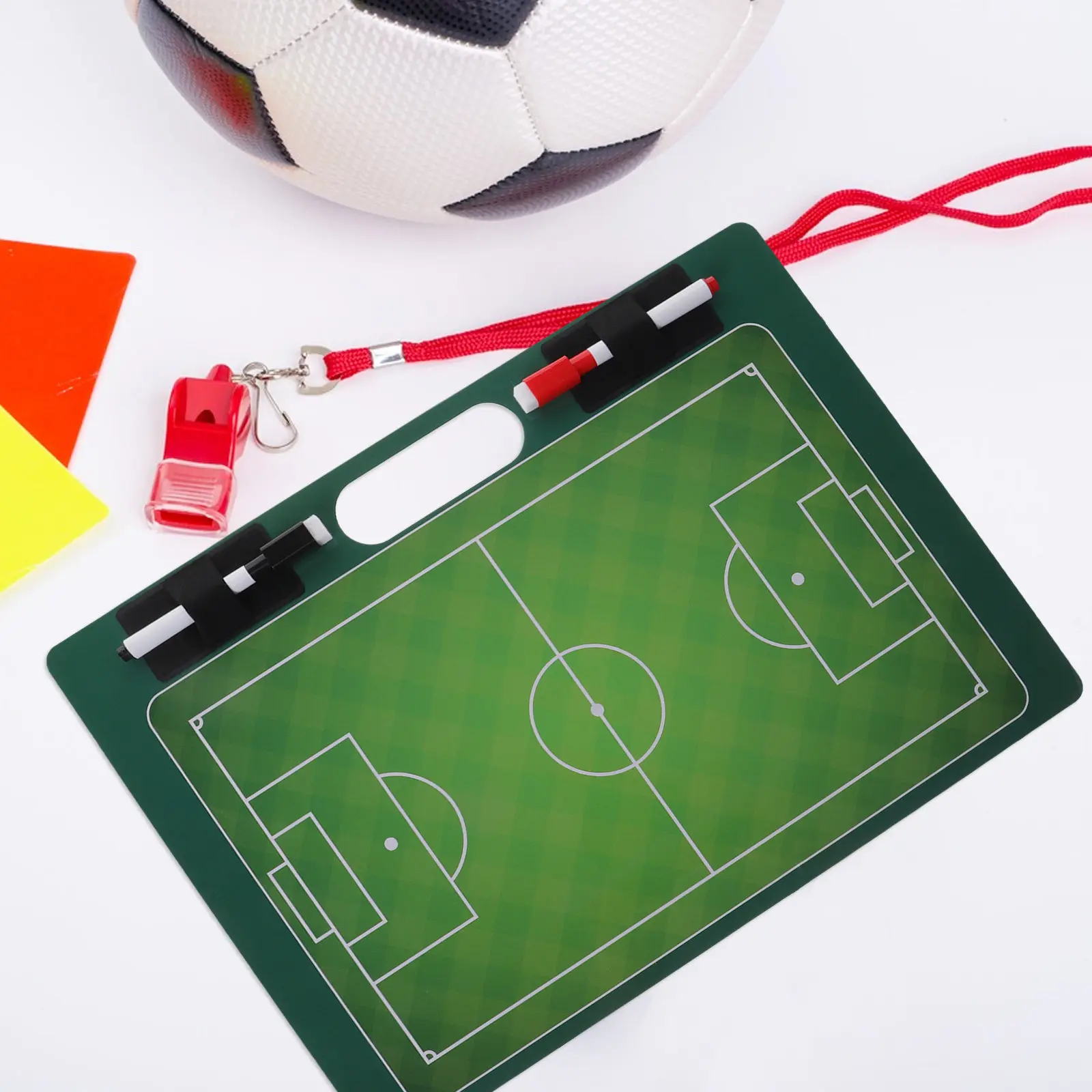 

PVC Football Coaching Board Portable Lightweight Sports Ball Training Match Supplies Writing Tool Football Board