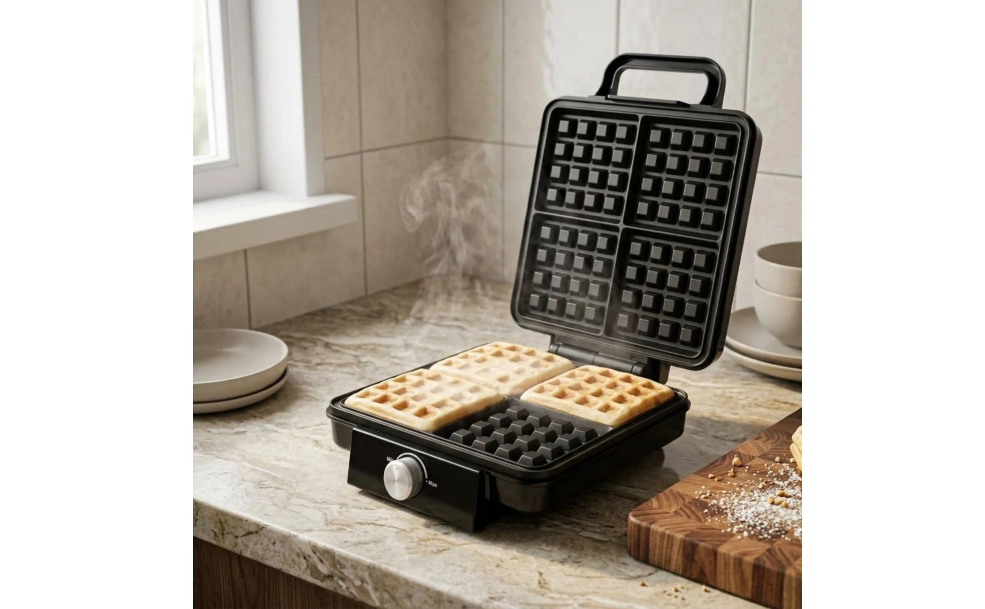 4-Slice Waffle Appliance Non-Stick Coating 4 Slice Waffle Appliance Small Appliance Easy to Clean Heat-Resistant Handle Handle 4-Slice Waffle Appliance Non-Stick Coating 4 Slice Waffle Appliance Small Appliance Easy to Clean Heat-Resistant Handle Handle