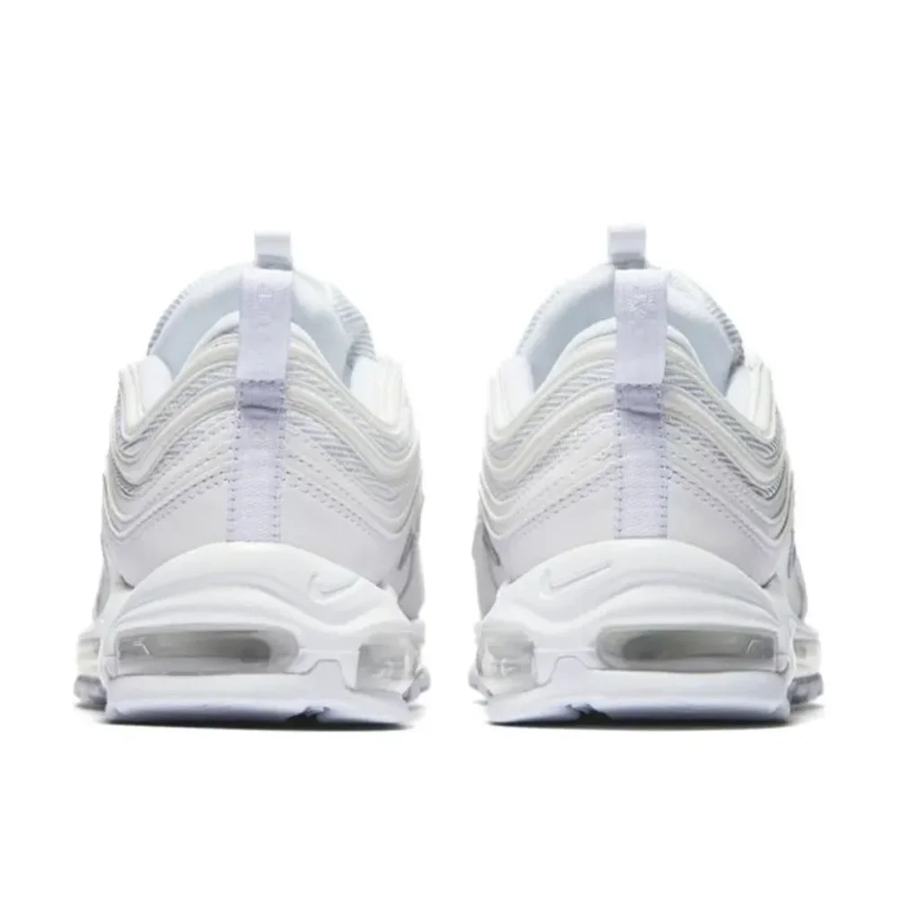 Nike Original Air Max 97 Low Men's and Women's Casual Running Shoes Breathable Comfortable Sneakers Cushioning Wearable White