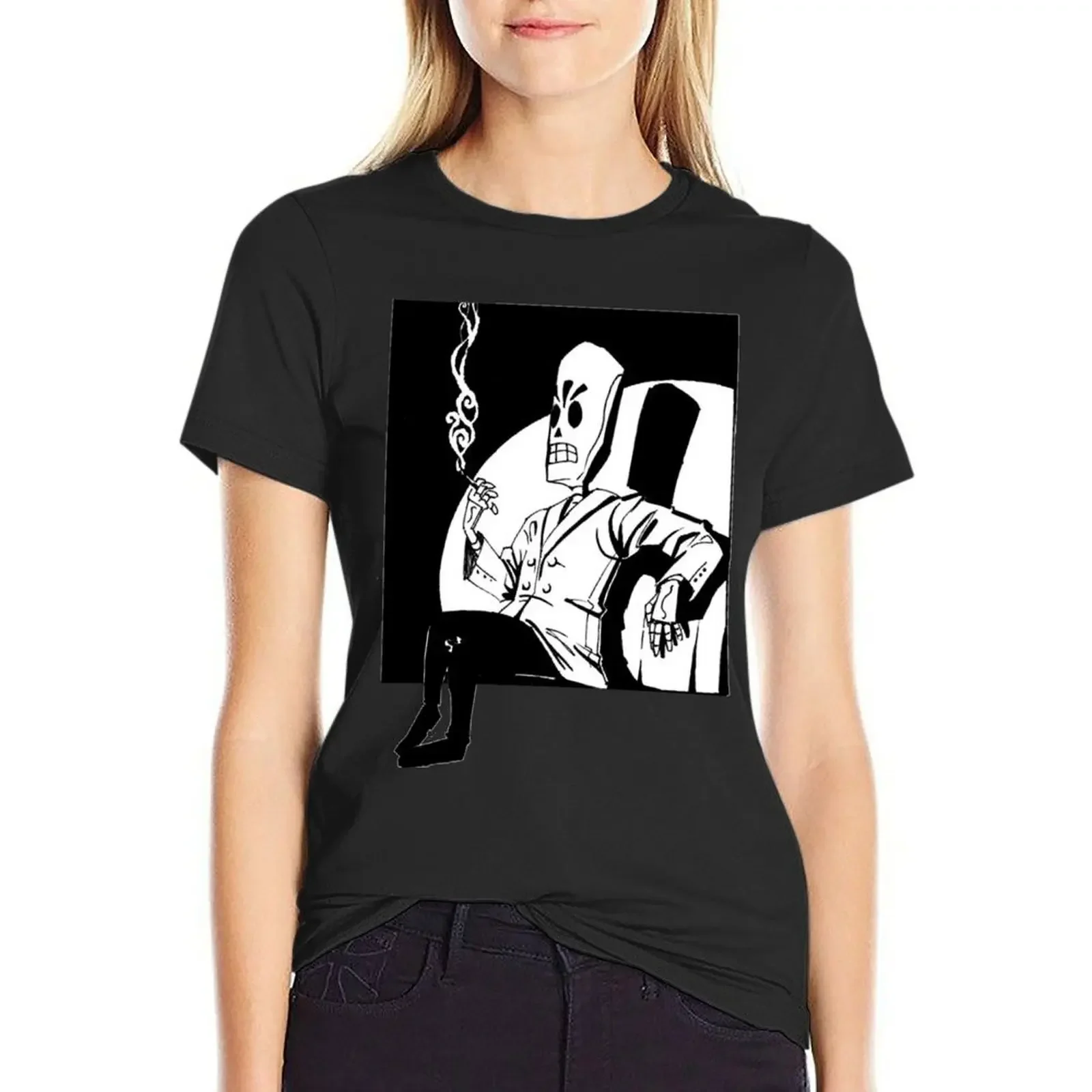 

Grim Fandango T-Shirt female lady clothes plus sizes anime clothes Woman clothing