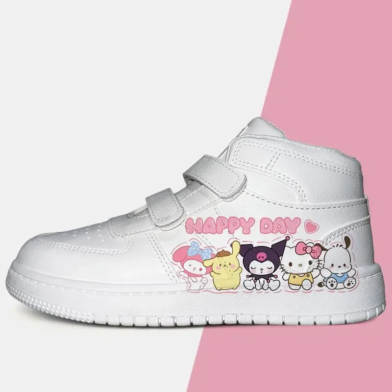 New Cosplay Anime Hello Kitty Sneakers per bambini Cute Cartoon Student scarpe Casual scarpe da passeggio con fascia magica a basso stato da donna