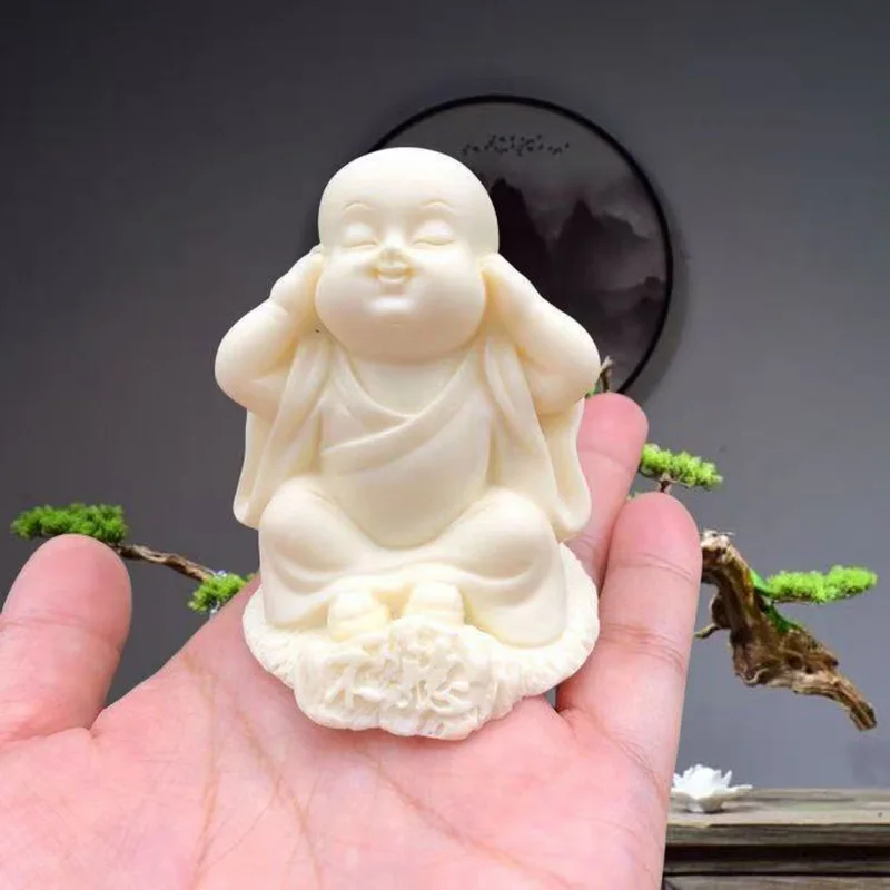 Three Little Monks Characters Statue Don\'t say, Don\'t look, Don\'t listen Art Sculpture Cute Home Room Office Car Decorations