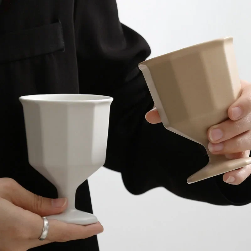 Nordic Mug Large Capacity Mug Ins High Appearance Level Simple Cute No Handle Personality High Dessert Ice Cream Ceramic Cup