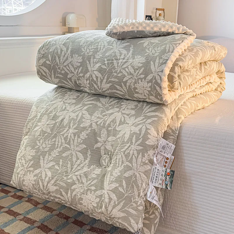 

Постельное одеяло Thi Waable для взрослых, с наполнителем из бобового велюра, для весны, осени и зимы, односпальное и двуспальное, из прочного полиэфирного волокна