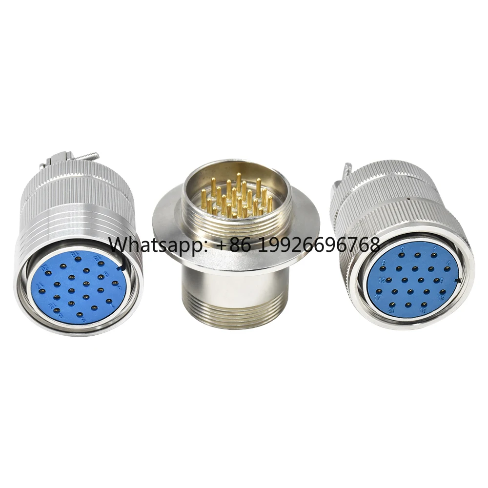 KF40 Bulk Head Convertor DIN Glass Vacuum Aviation Hermetic Sealed 304 Stainless Steel Male Female IP67 Waterproof Connector