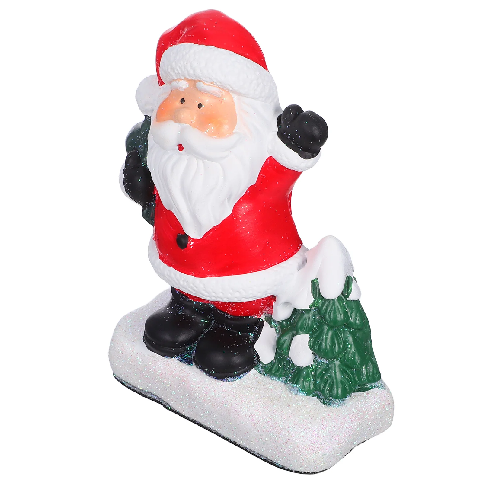 

Santa Claus Resin Ornaments Mini Christmas Holiday Decor Micro Landscape Sculptures DIY Fairy Garden Mini Santa Claus Tabletop