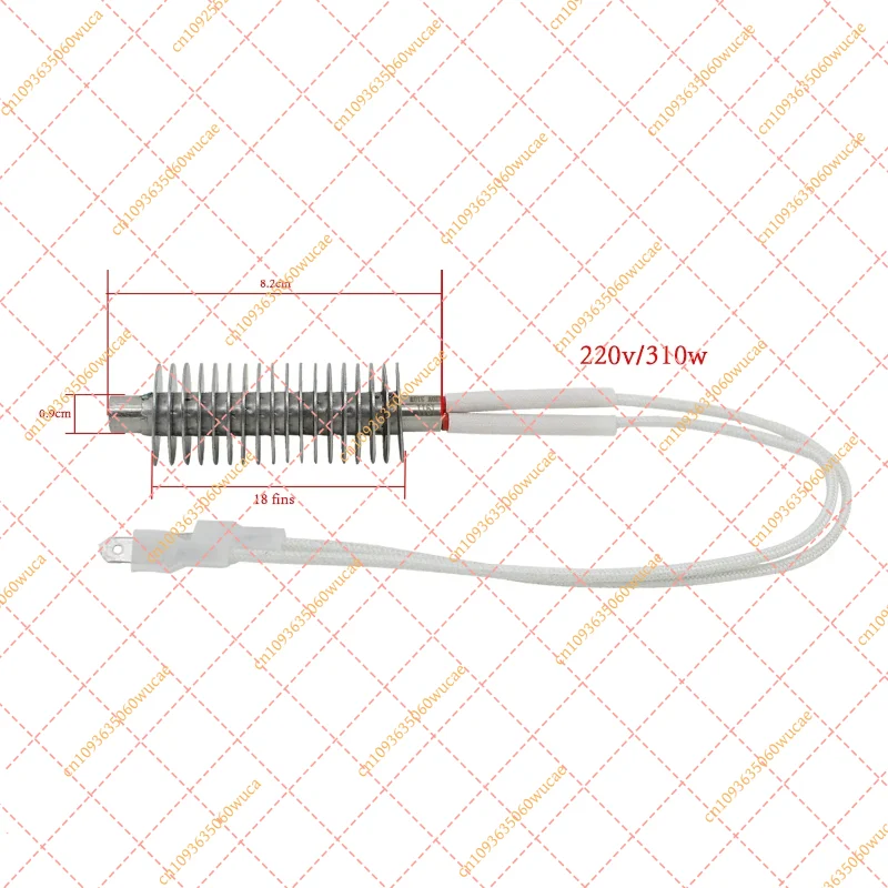 220V 310W Finned Igniter for Wood Pellet Stove, Replacement Furnace Heating Element