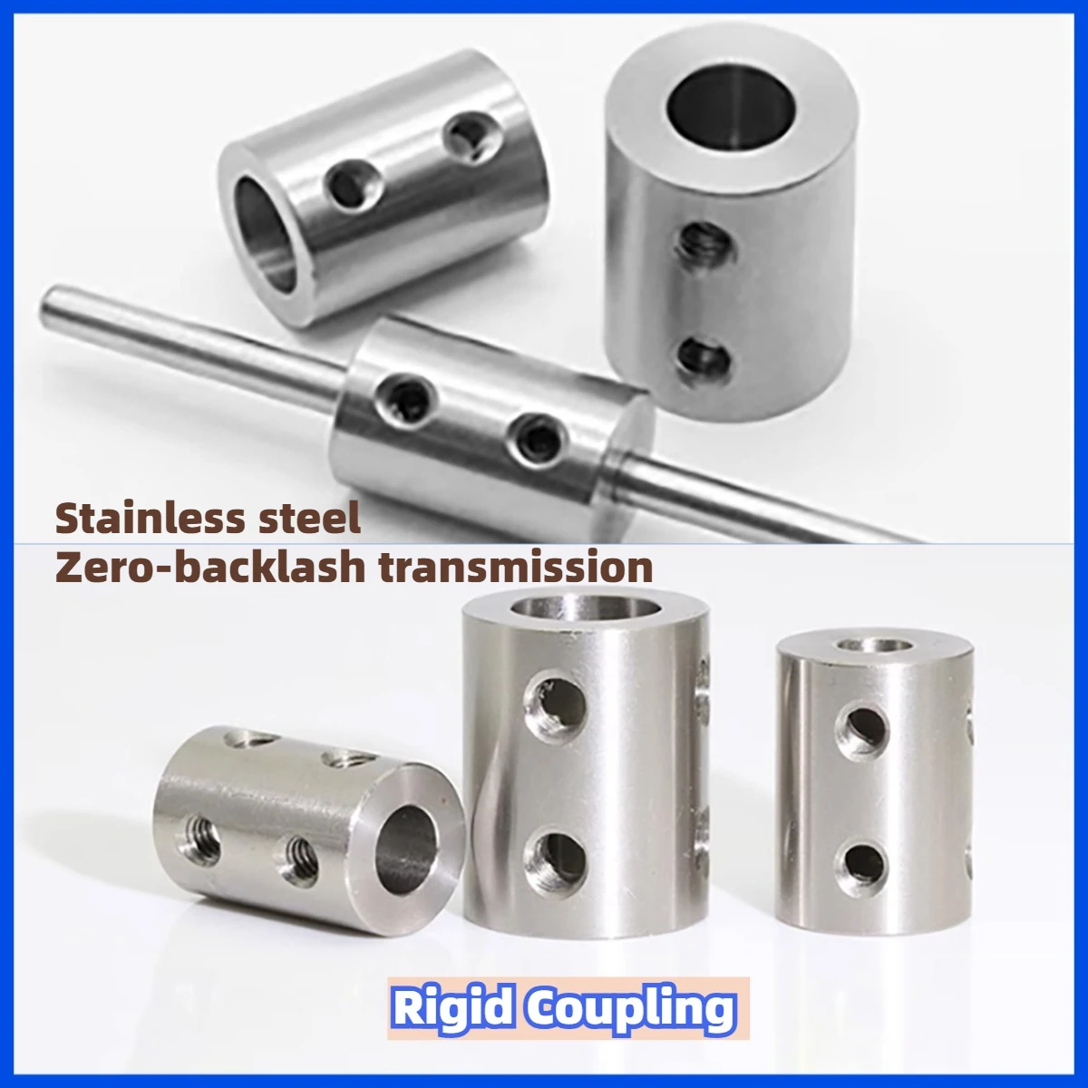 1Pcs 30x40mm Shaft Connector/Stainless Steel Coupling/ Double-hole Rigid Couplings/ Variable Transmission Adapter