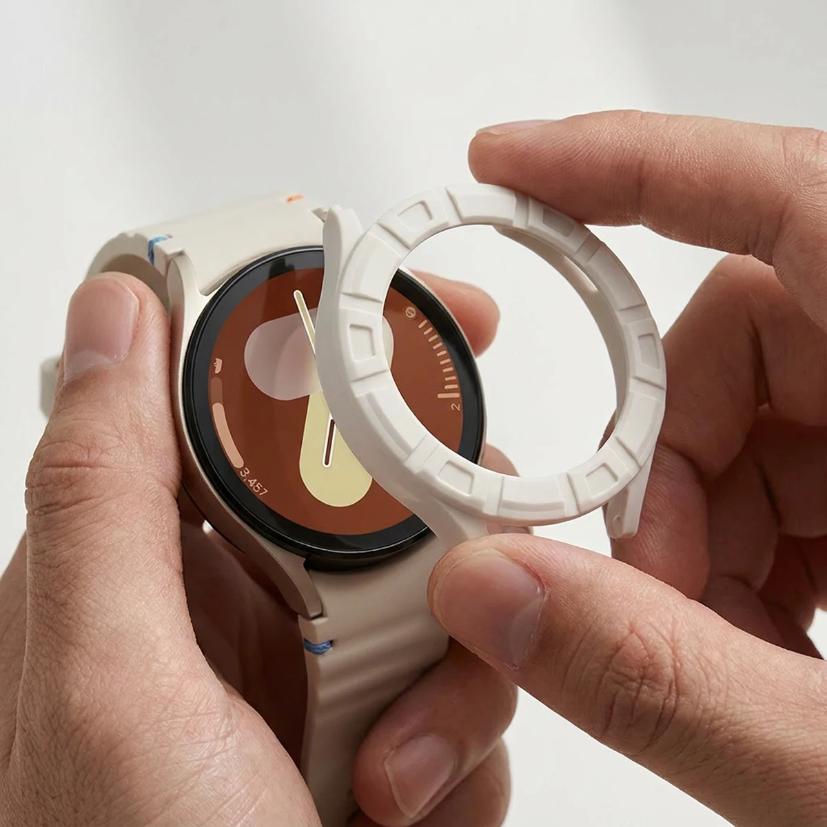 Soft TPU Hollow Case for Samsung Galaxy Watch 7 44mm 40mm Half Protective for Galaxy Watch7 44mm 40mm Bumper Accessories