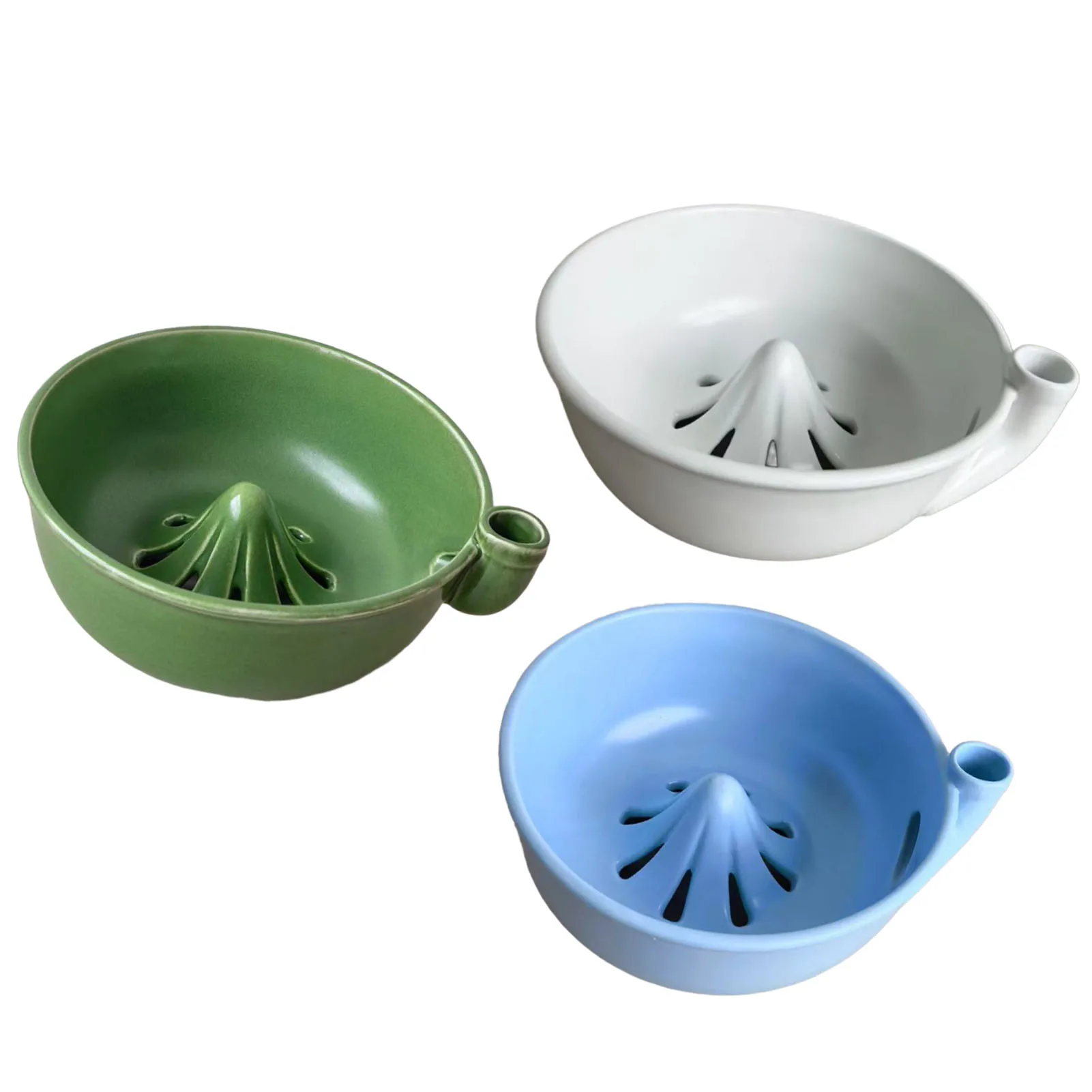 Ceramic Swirl Berry Rinsing Bowl Colander Fruit Washing Bowl with Auto  Washing Drainage System Swirl Fruit Bowl