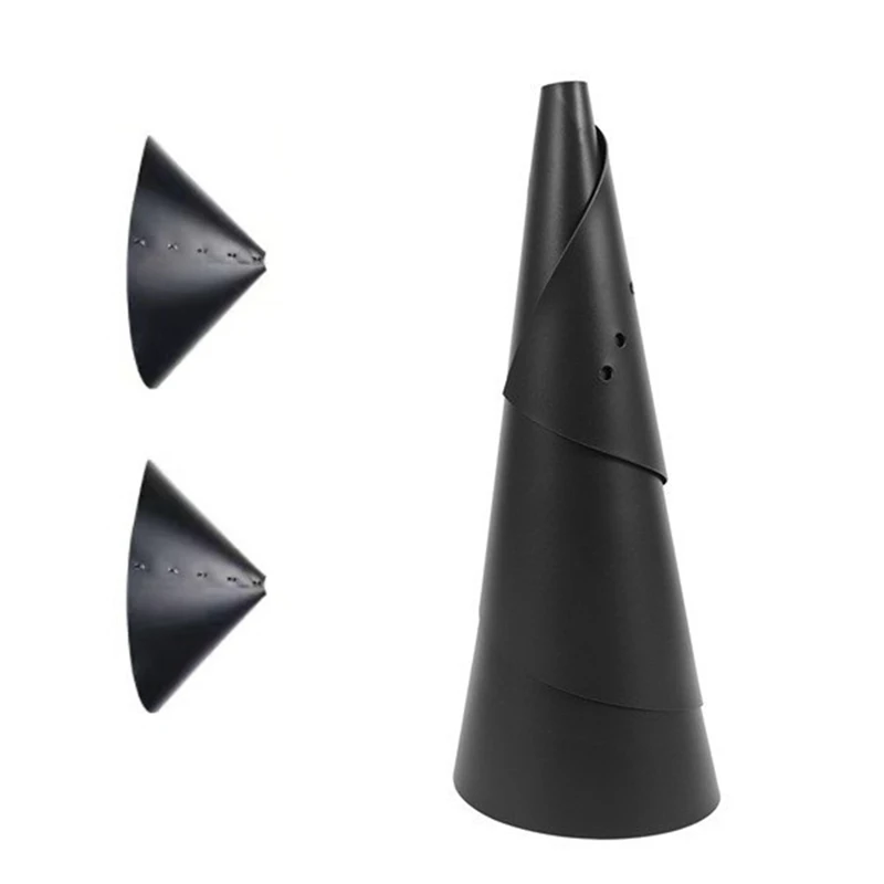 2Piece Wrap-Around Squirrel Baffle Black Wrap-Around Protective Squirrel Baffle Protection For Bird Feeder Pole