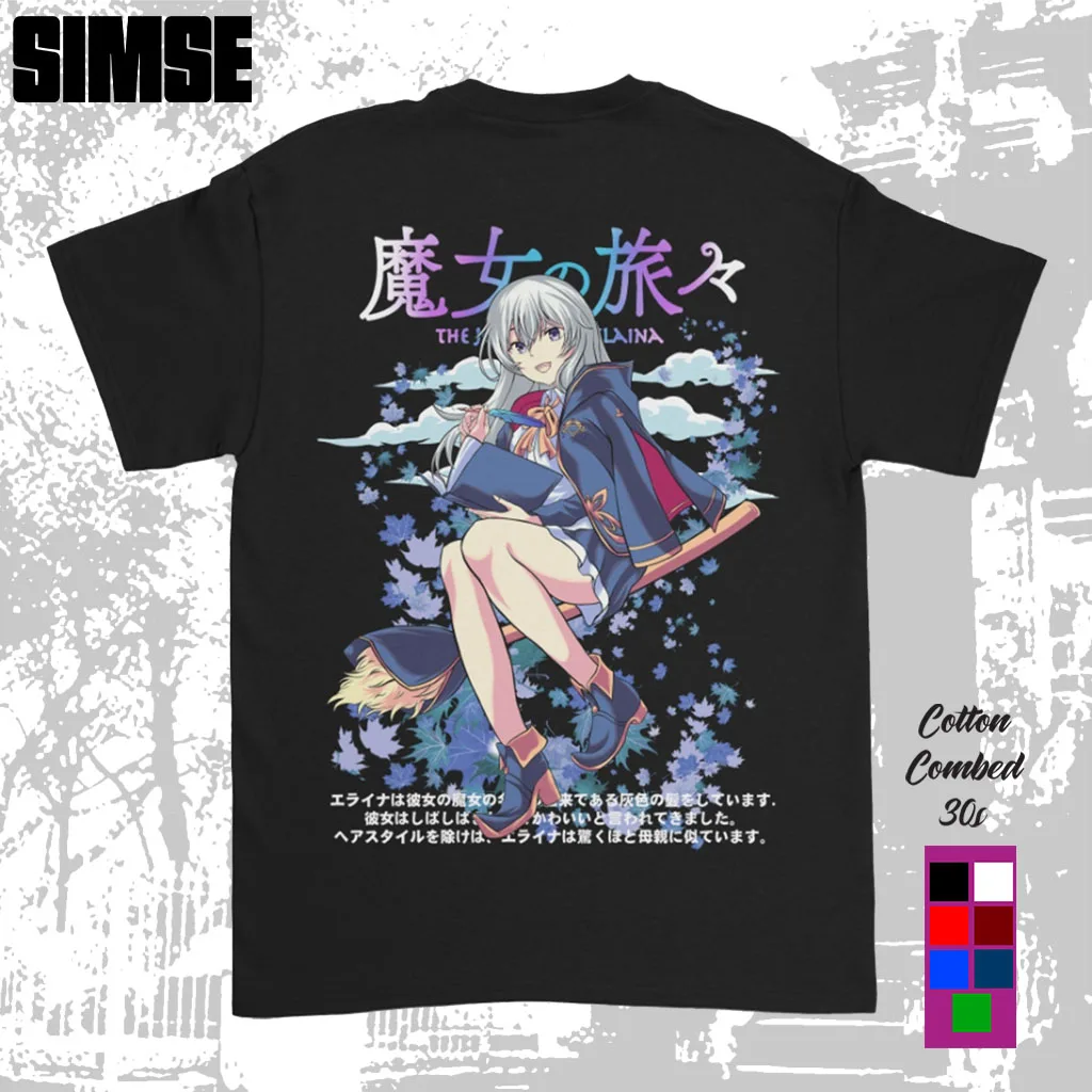 T-shirt  Pria Distro Sablon DTF ELAINA X GURA HOLOLIVE T-shirt  Anime Jepang SIMSE.ID