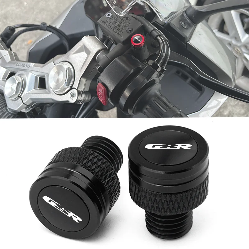 NOVO Parafuso de Alumínio M10*1.25 para Motocicletas SUZUKI GSR750 GSR600 GSR400 GSR 750 600 400 Todos os Anos, Plugues de Buraco do Espelho