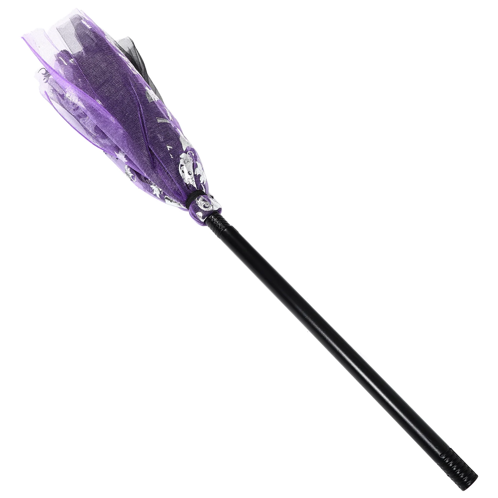 

Witch Broom Halloween Costume Decorative Broomstick Kids Party Prop Purple Toy Detachable Design Durable Material