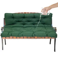 Coussins de banc imperméables pour meubles d'extérieur, pour balançoire de jardin, épais, pour dossier, de remplacement, 2/3 places