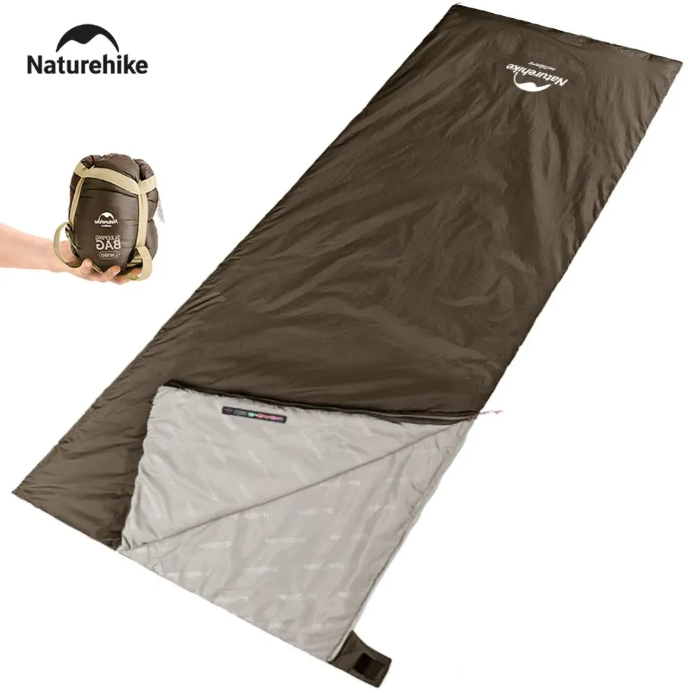 Naturehike Camping Sleeping Bag Waterproof Splicable Ultralight Double Quilt Liner Portable Adults 3 Season Hiking Sleeping Bag