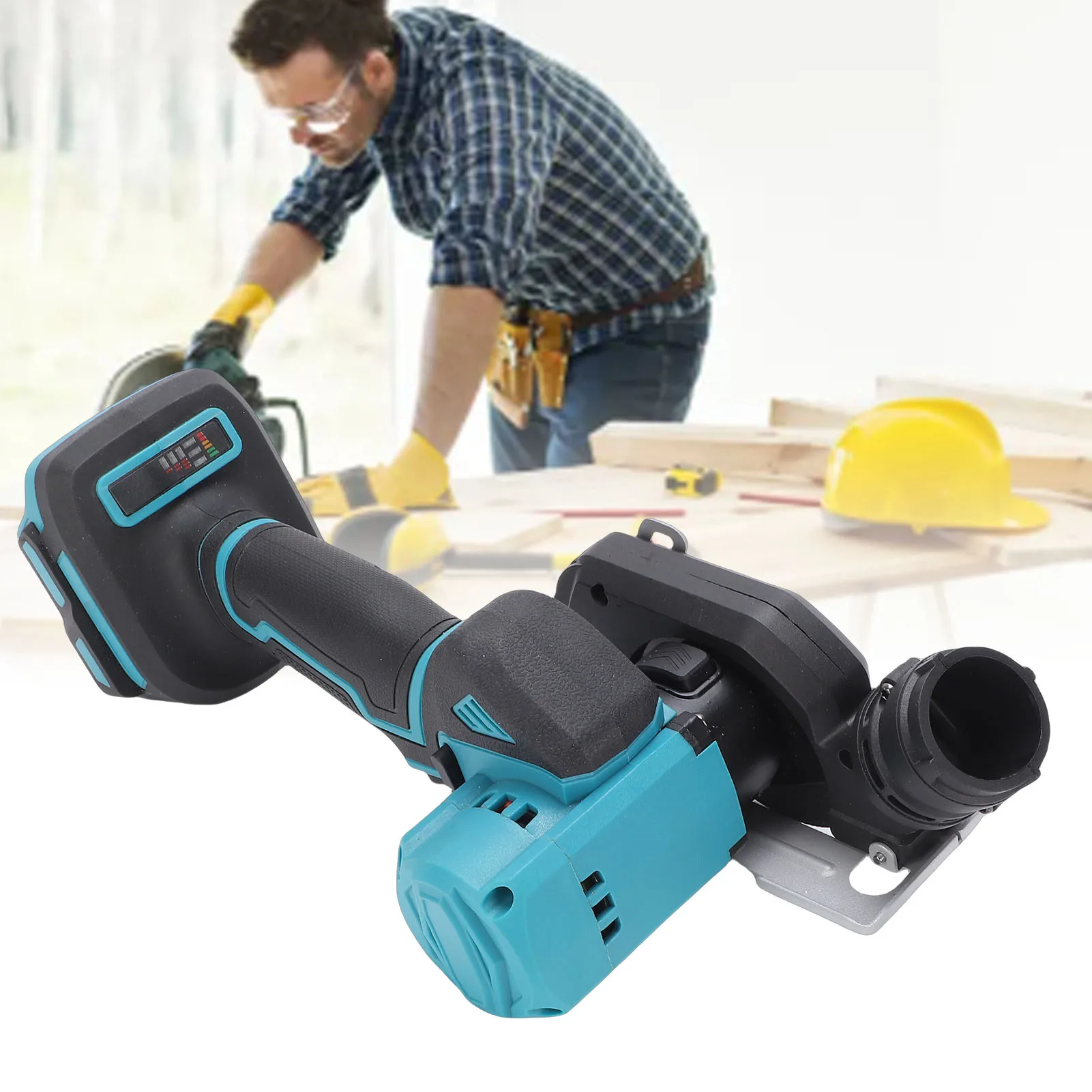 Cordless Mini Circular Saw with 3 Inch Sawblades and Dust Cover Electric Cutting Saw 19000rpm Compact Circular Saw