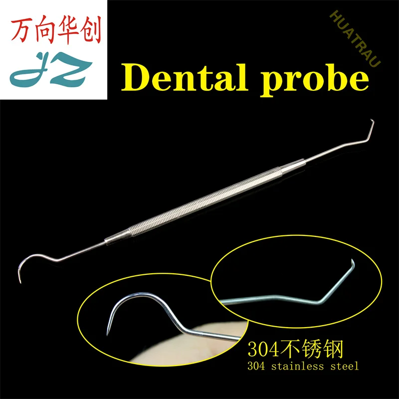 

Адмиралтейный стоматологический зонд для полости рта для очистки зубов, инструмент для вязания крючком, двойные зубочистки, чистка моих зубов, игла для зубов