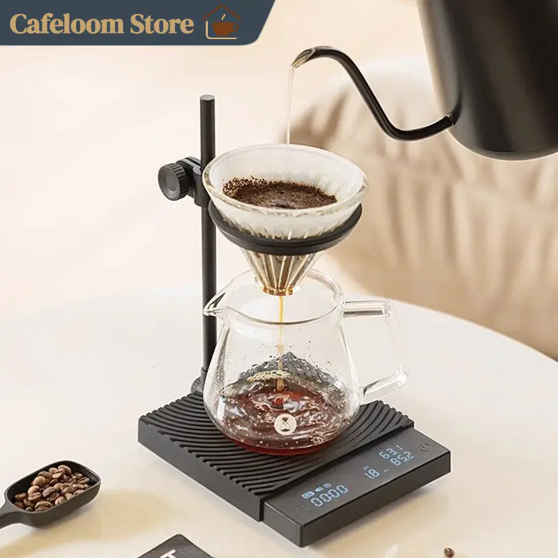 Timemore Black Mirror Duo Smart Coffee Scale High Precision Dual Weighing With Timer Stand For Pour Over Espresso Coffee Brewing