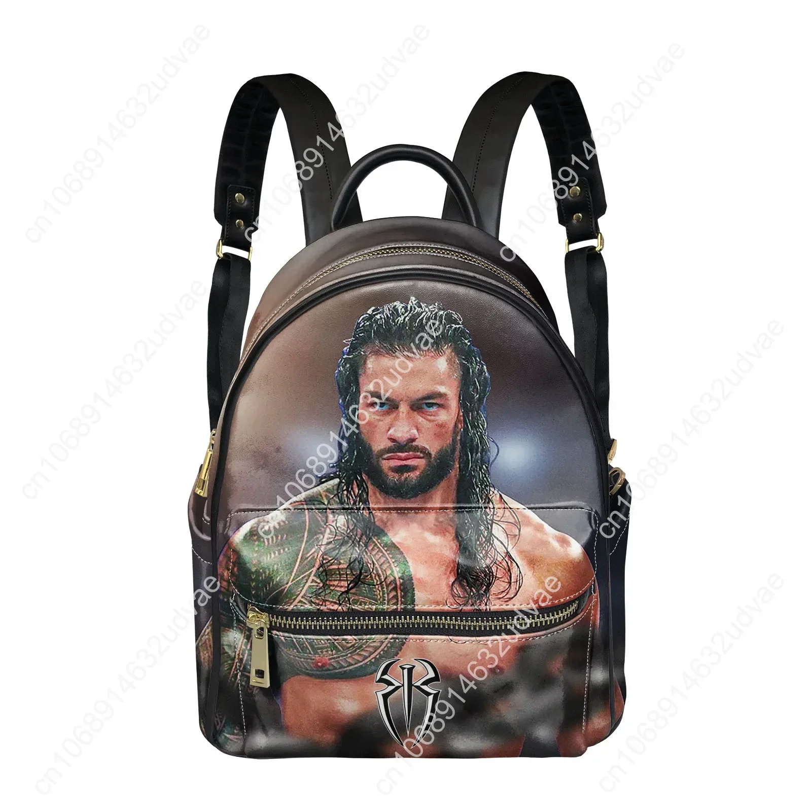 Roman Reigns Backpack Womens Men Knapsack Personalized Text Image Double Shoulder Bag Business Bookbag Rucksack Gift Daypack