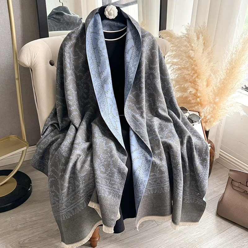 

Женский зимний универсальный модный высококачественный офисный шарф из искусственной овчины с кондиционером, утолщенный теплый шарф для шеи