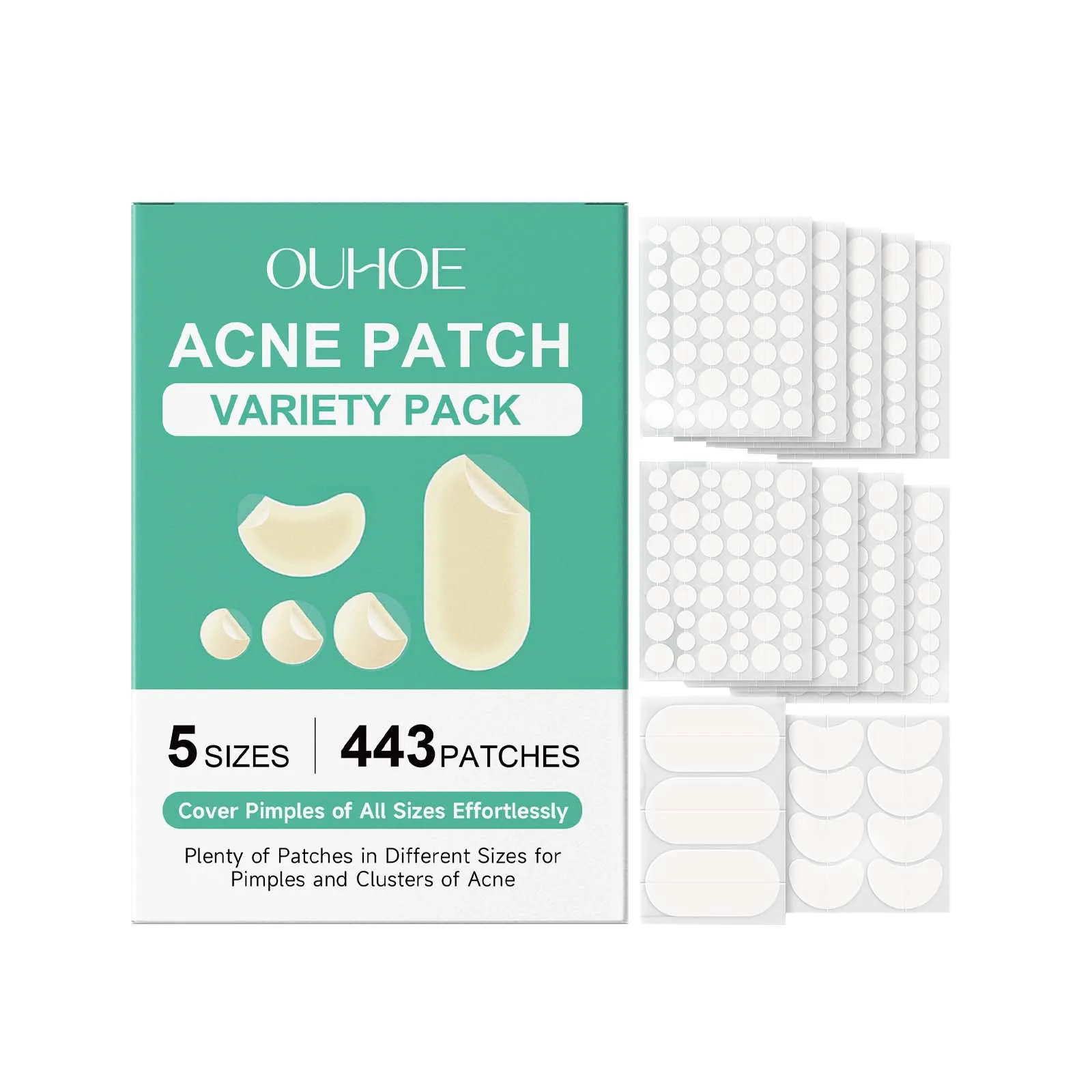 Acne Concealer Patch Set Invisible Breathable Pore Fade Pimples Marks Blemishes Repairing Spot Waterproof Acne Removal Stickers
