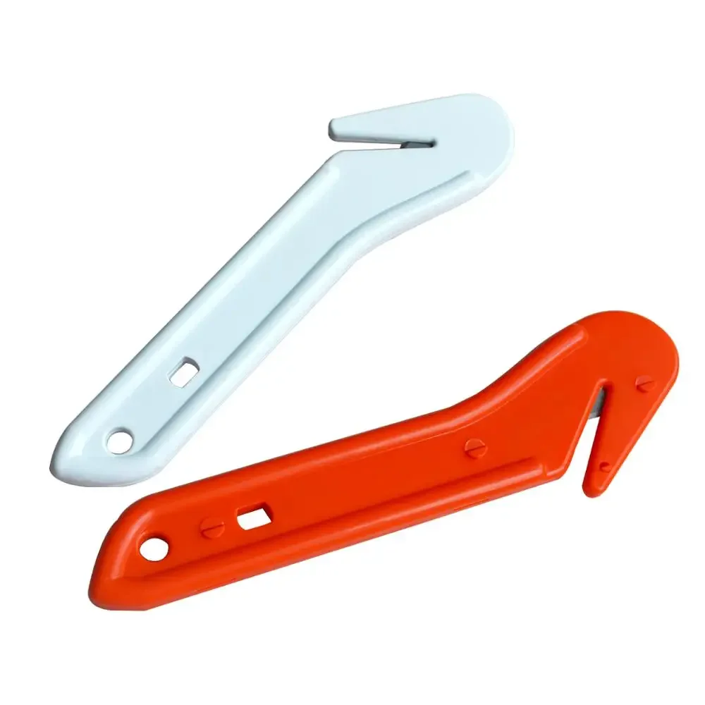 1piece New Safety Cutter Emergency Vehicle Seatbelt Guard Knife First Aid Rescue Survival Tip With Long Plastic Handle