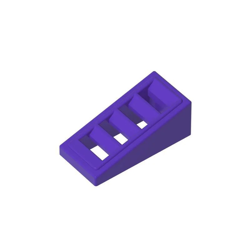 50 Stück 61409 18863 Slope 18 2x1x2/3 mit 4 Schlitzen Baustein-Spielzeug Kompatibel Lehrreich Kreativ Größe Geschenk DIY MOC – Detail 14