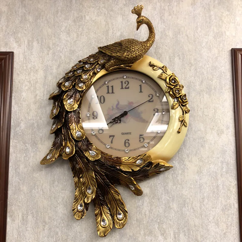 Aesthetic Luxury Wall Watch Vintage Xenomorph Modern Design Wall Watch Living Room Chinese Style Reloj De Pared Home Design