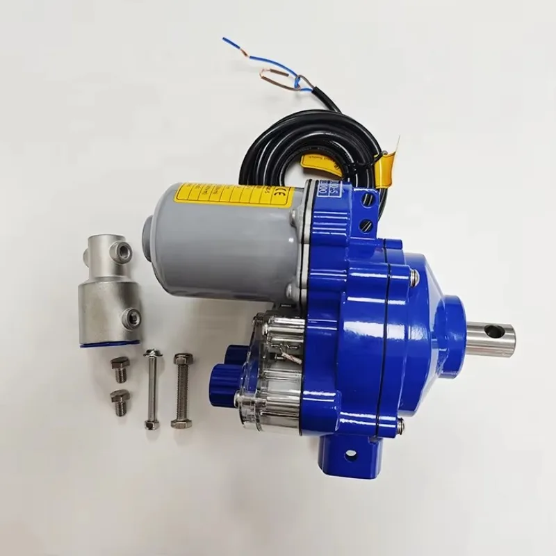 Heißer Verkauf DC 24V Belüftung Controller Power Roll up Motor Einheit Gewächshaus Kunststoff Film Elektrische Roll up Motor